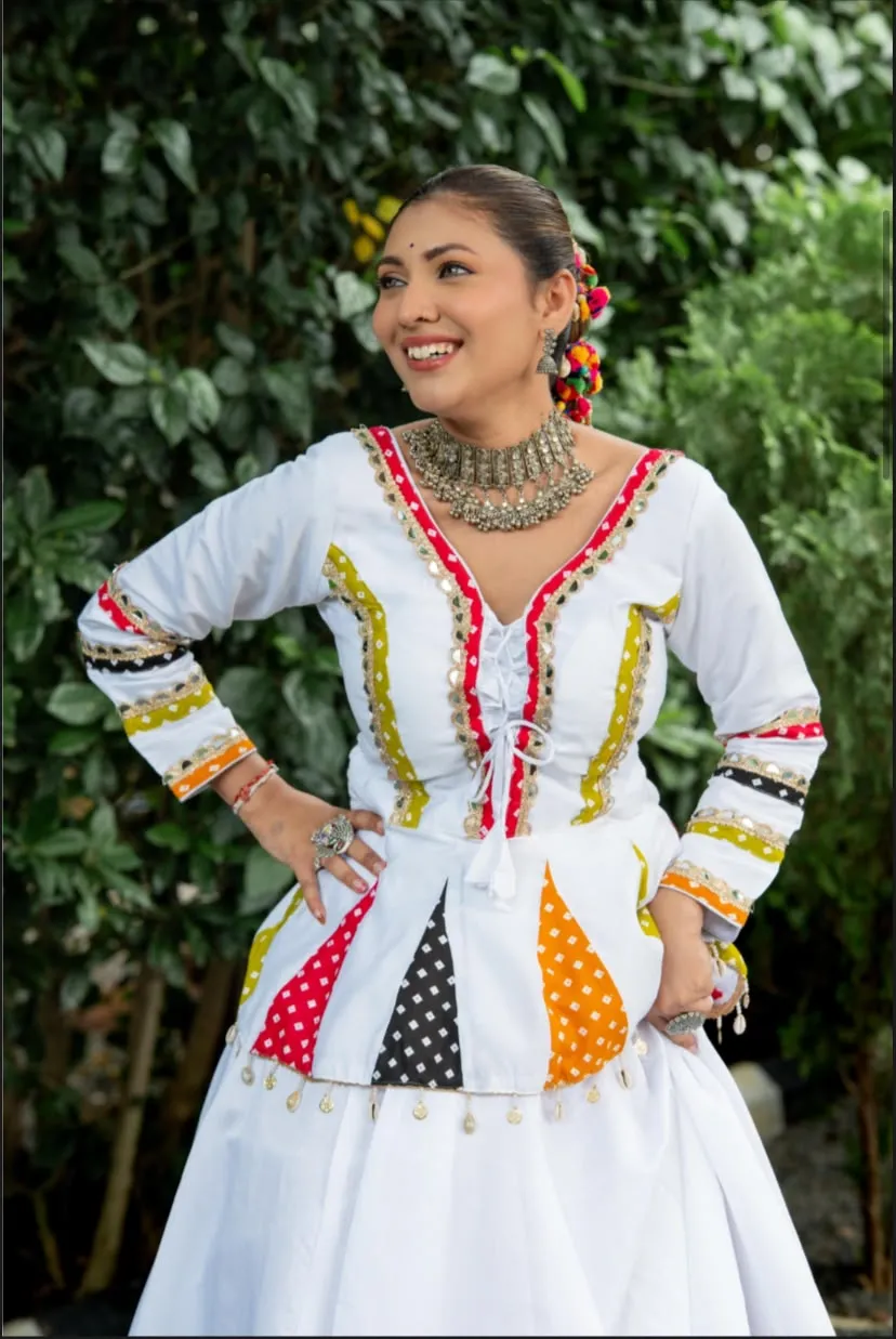 Rainbow Dot Chaniya Choli