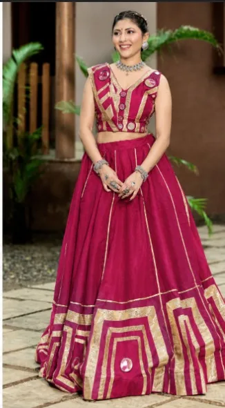 Rani Glow – Mirrorwork Festive Chaniya Choli (SM.10)